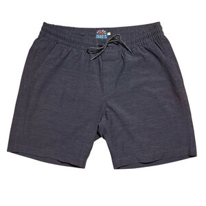 Faherty All Day Shorts Mens Large Gray Lined Swim Trunks Performance Surf Beach